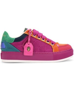 Kurt Geiger Suede Southbank Tag Trainers - Pink