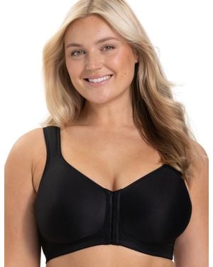 Miss Mary Of Sweden Keep Fresh Front Fastening Bra - Black