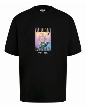Luke 1977 Akuma 1000 Street Fighter T-Shirt - Black