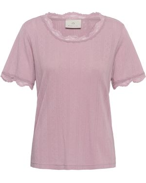 Kaffe T-Shirt Kadina T-Shirt Regular Fit - Roze