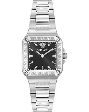 Versace Greca Edge Watch Ve5G00126 Stainless Steel - Metallic