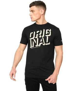 Crosshatch Protrax Cotton T-Shirt - Black