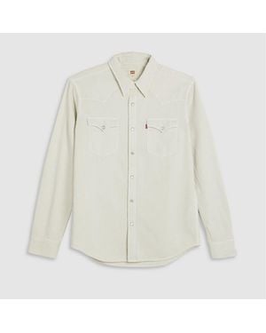 Levi's Levi's Classic Western Snap Button Chest Pocket Overshirt - White