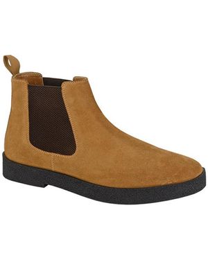 Roamer Twin Guesset Suede Boots - Black