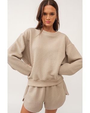 Everyday the Label Quilted Lounge Set - Natural