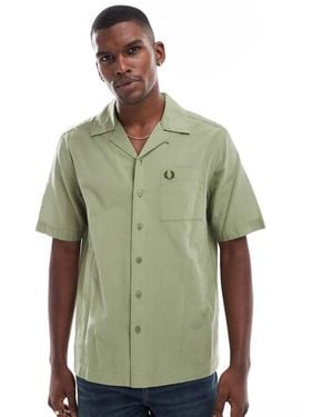 Fred Perry Knitted Polo Shirt - Green