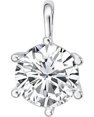 Rafaela Donata Pendant Embellished With Swarovski Crystals Brass - White