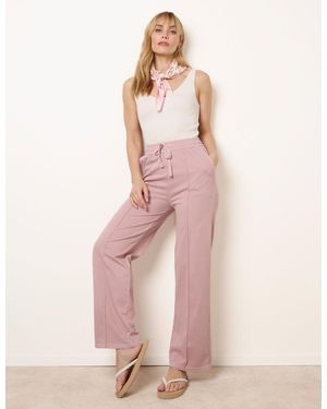 Blue Vanilla Seam Detail Trousers - Pink