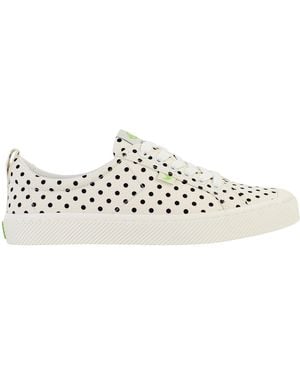 CARIUMA Oca Polka Dots Plimsolls Canvas - White