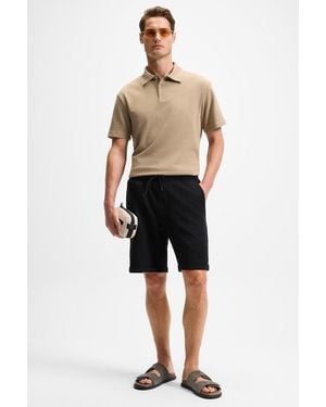 Grimelange Relaxed Drawstring Jersey Shorts - Black