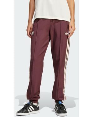 adidas Originals Olympique Lyonnais Terrace Icons Track Trousers - Red