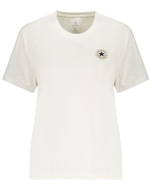 Converse Bianco Katoenen T-Shirt - Wit