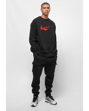 Nike Sportswear Printed Two Swoosh Tracksuit - Black