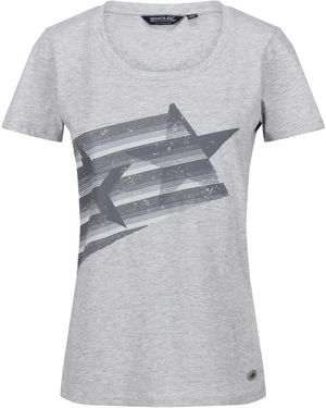 Regatta Ladies Filandra Vii Star Marl T-Shirt (Paloma) - Grey