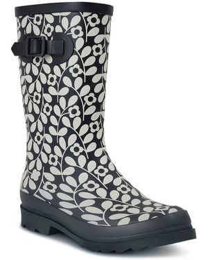 Regatta Orla Quarter Wellington Floral Rain Boots - Blue