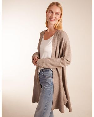 Blue Vanilla Midi Length Cardigan - Natural
