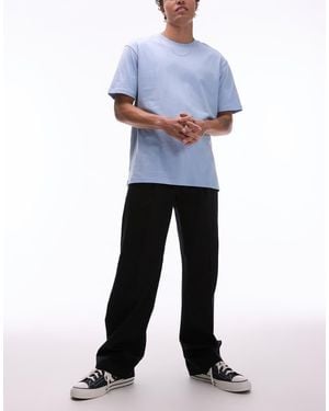 Dickies Unionville Pleated Wide Leg Work Trousers - Blue