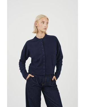 Brave Soul Long Sleeve Button Down Top - Blue