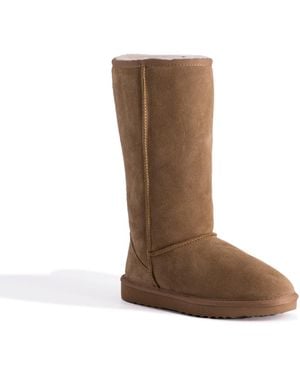 Aus Wooli Australia Tall Zip - Brown
