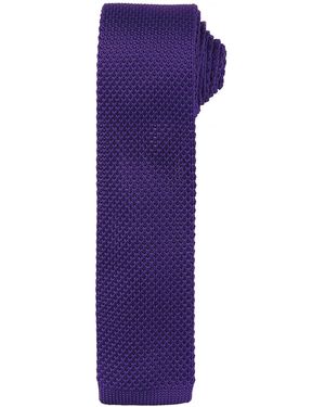 PREMIER Slim Textured Knit Effect Tie (Pack Of 2) - Purple