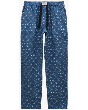 Joules Dozer Pyjama Bottoms Cotton - Blue