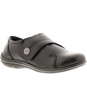 Dr Keller Rita Leather Work Shoes - Brown