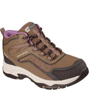 Skechers Trego Ashaway Leather Hiking Boots - Brown