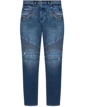Balmain Paris Jeans Cotton - Blue