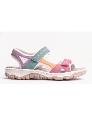 Rieker 68866 Hiking & Trail Sandals Multi - Pink