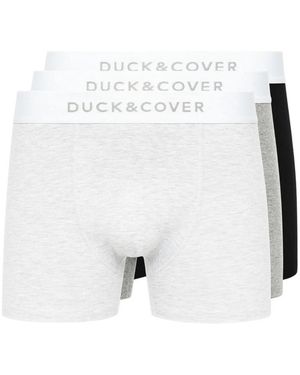 Duck and Cover Sagnet Boxer Shorts (Pack Of 3) - White
