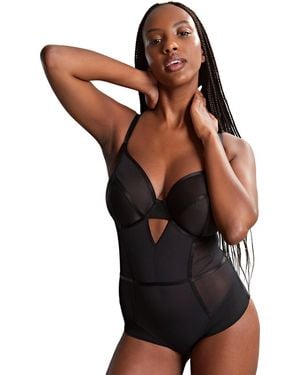 Panache Tango Essence Plunge Bodysuit - Black