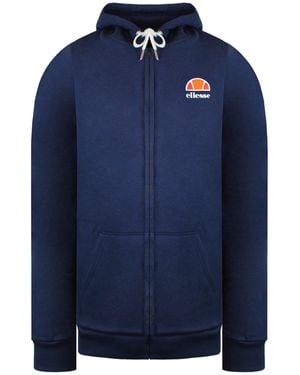 Ellesse Full Zip Up Track Jacket Cotton - Blue