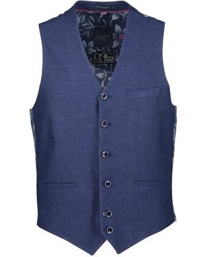 Guide London Stab Stitch Waistcoat - Blue
