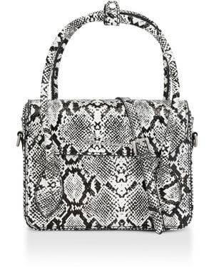 Steve Madden Hex Bag Snakeprint - Black
