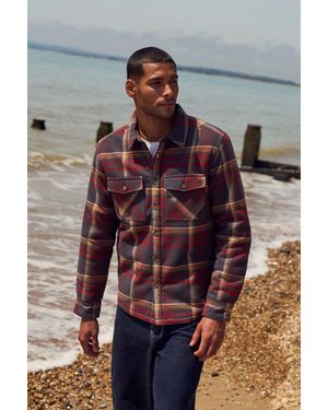 Mountain Warehouse 'Tide' Shirt With Front Pockets Fleece Lined Warm Cosy Top Cotton - Multicolour