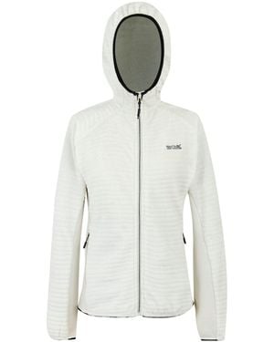 Regatta Ladies Endra Hooded Fleece Jacket (Stone) - White