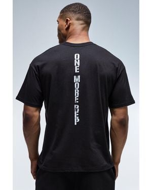 BoohooMAN One More Rep Oversized T-Shirt - Blue