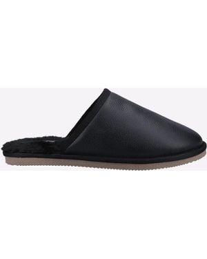 Hush Puppies Coady Memory Foam Slippers - Black