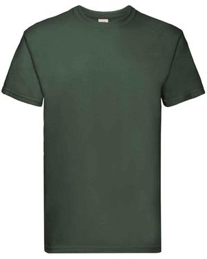 Fruit Of The Loom Adult Super Premium Heather T-Shirt (Bottle) - Green