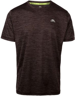 Trespass Kearsley Active Top (Dark Flint Marl) - Black