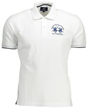 La Martina Cotton Polo Shirt - White