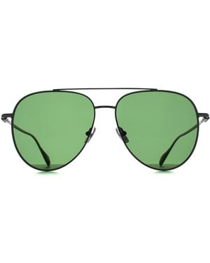 Ferragamo Aviator Light Ruthenium Sf308S - Green