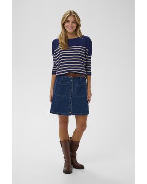 Saint Tropez Pullover Milasz Pullover Oversize Fit - Blauw