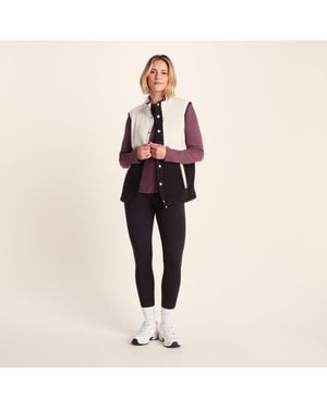 TOG24 Tunston Relaxed Fit Microfleece Gilet - White