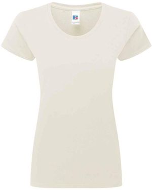 Russell Ladies Authentic Ringspun Cotton Classic T-Shirt - White
