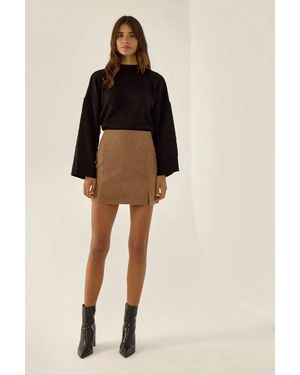 Hiccup High Waist Mini Skirt - Multicolour