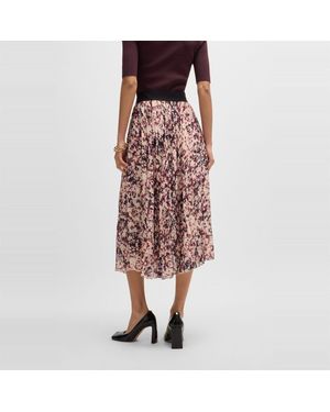 BOSS Vapliso2 Midi Abstract Patterned Full Skirt - Multicolour