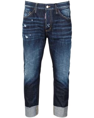 DSquared² Sailor Jean Dark Jeans Cotton - Blue