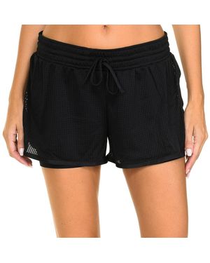 DIM 2-In-1 Drawstring Sports Shorts D07Mp - Black
