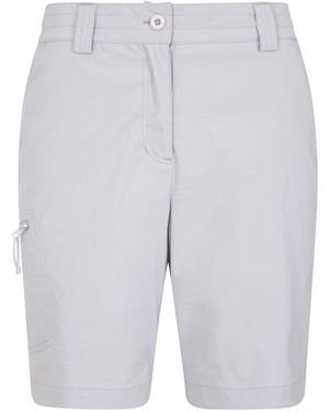 Mountain Warehouse Ladies Hiker Stretch Shorts (Light) - Grey